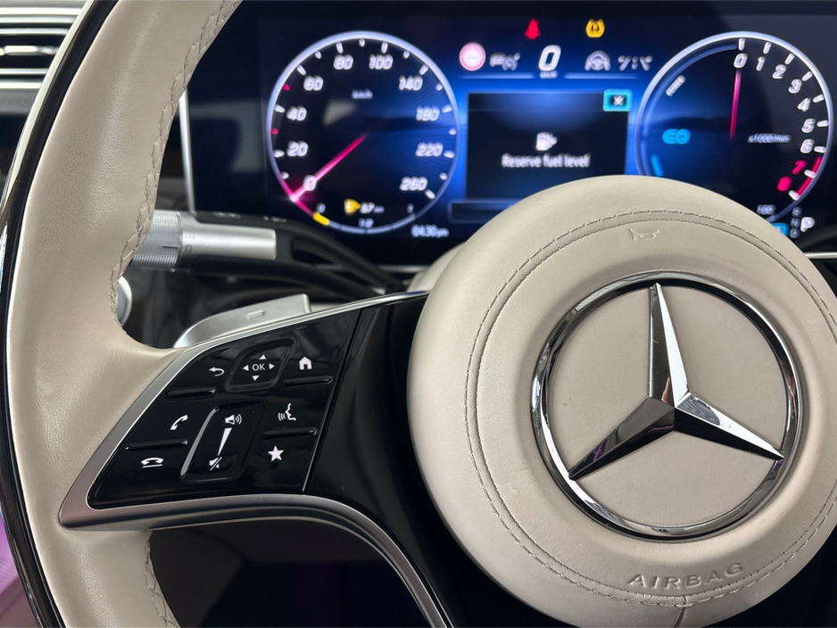 2022 Mercedes-Benz S Class 580 E LWB AMG LINE**BURMESTER SOUND SYSTEM**FRONT ELECTRIC HEATED SEATS**REAR HEATED SEATS**CREAM LEATHER INTERIOR**AMBIENT LIGHTING**20" ALLOYS**REVERSE CAMERA**ELECTRIC TAILGATE**WIRELESS CHARGING** €84,995