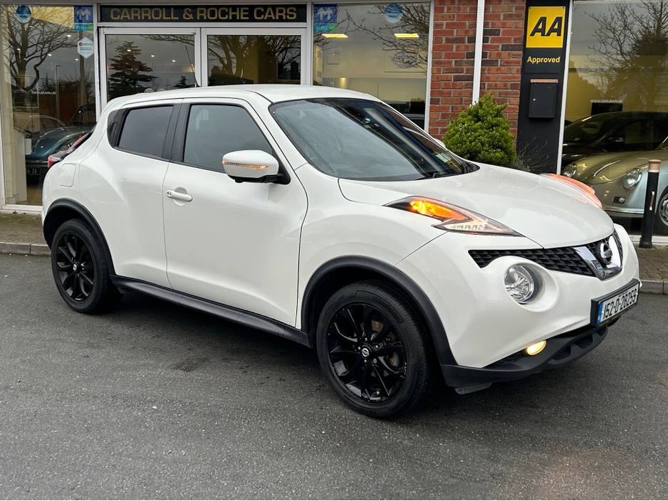 2015 Nissan Juke 1.5 DCI TEKNA SUV in White + Black Detail & Black Leather - Trade-In Welcome - Assured Dealer Warranty & Fully Serviced - €7,950