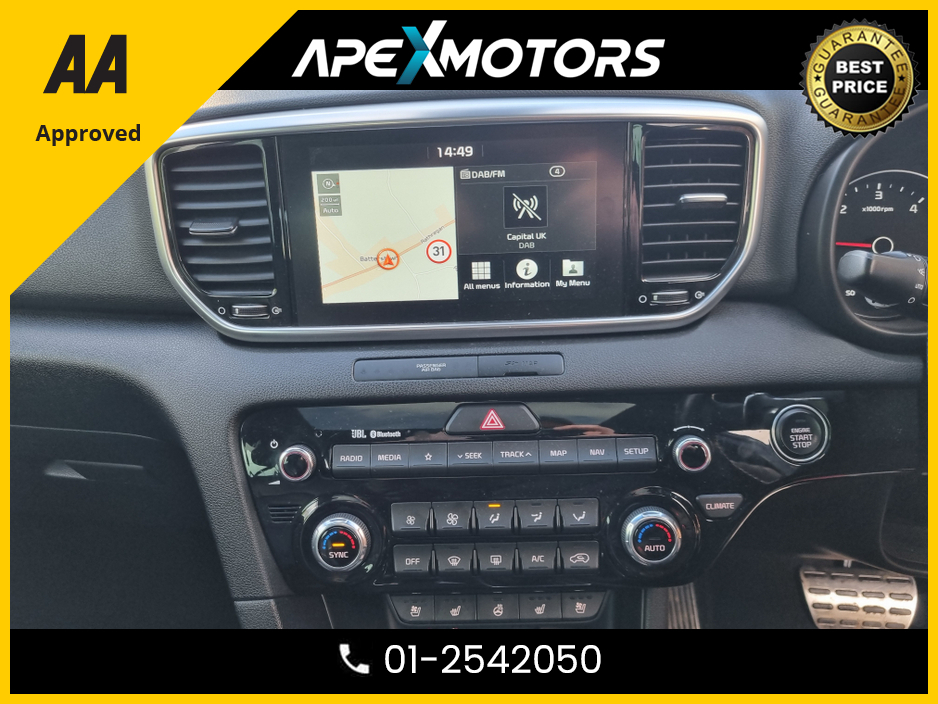 2020 Kia Sportage FINANCE ARRANGED * CRDI GT-LINE S MHEV * NEW NCT DEC-27 * IMMACULATE * 6-STAMPS SERVICE HISTORY * AA APPROVED * 101 SAFETY CHECKLIST * AUTOMATIC (DSG) * HEATED SEATS * COLOUR REVERSE CAMERA * TOP-SPEC €24,949