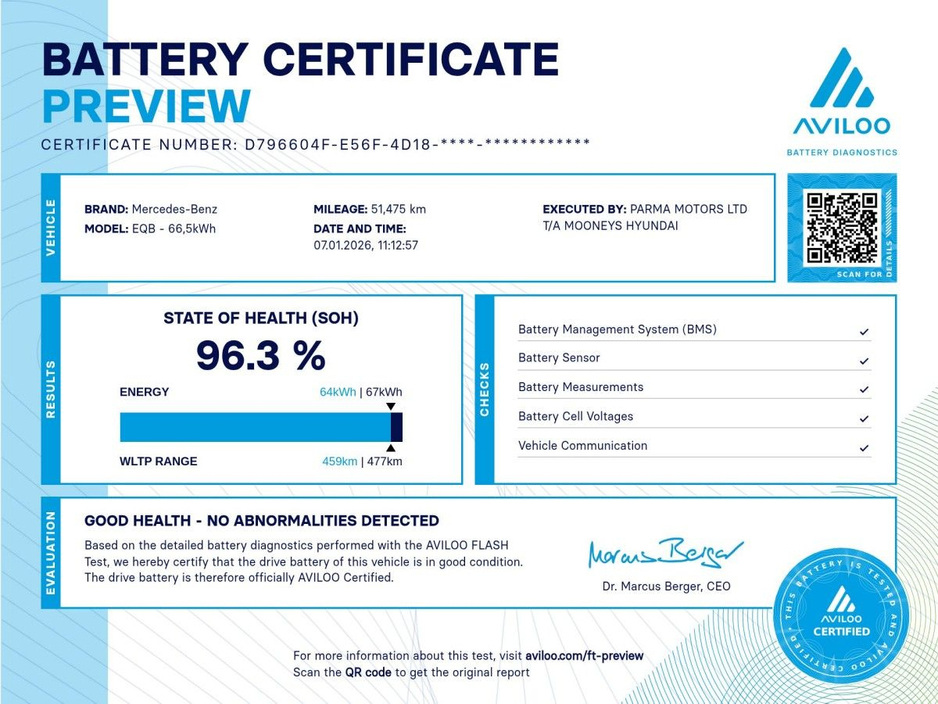 2022 Mercedes-Benz EQB EQB 300 4Matic, 7 Seater €34,995