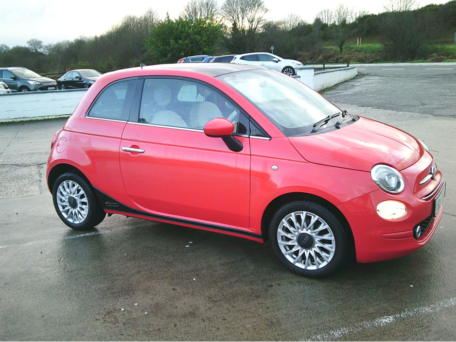 2019 Fiat 500 NCT 07/2027, PANORAMIC ROOF, CRUISE, €200 TAX, TAXED, LOW KMS. S./HISTORY , LOUNGE MODEL. €12,799