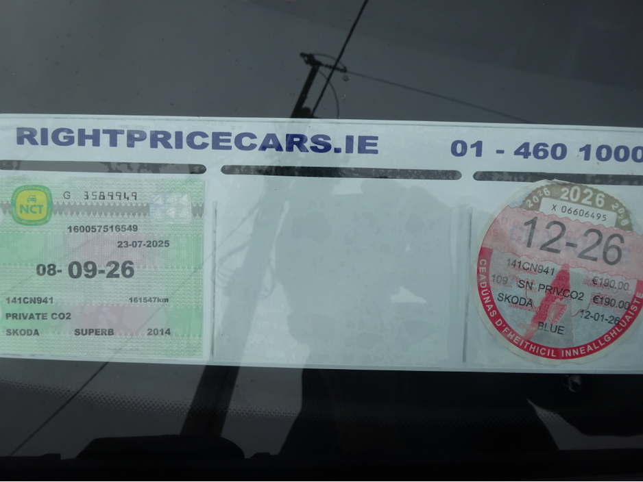 2014 Skoda Superb 1.6 TDI S GREENLINE III 105PS 5 DOOR KEY 11 €7,950