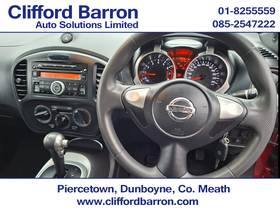 2017 Nissan Juke 1.6 XE CVT E6 4DR AUTO €12,750