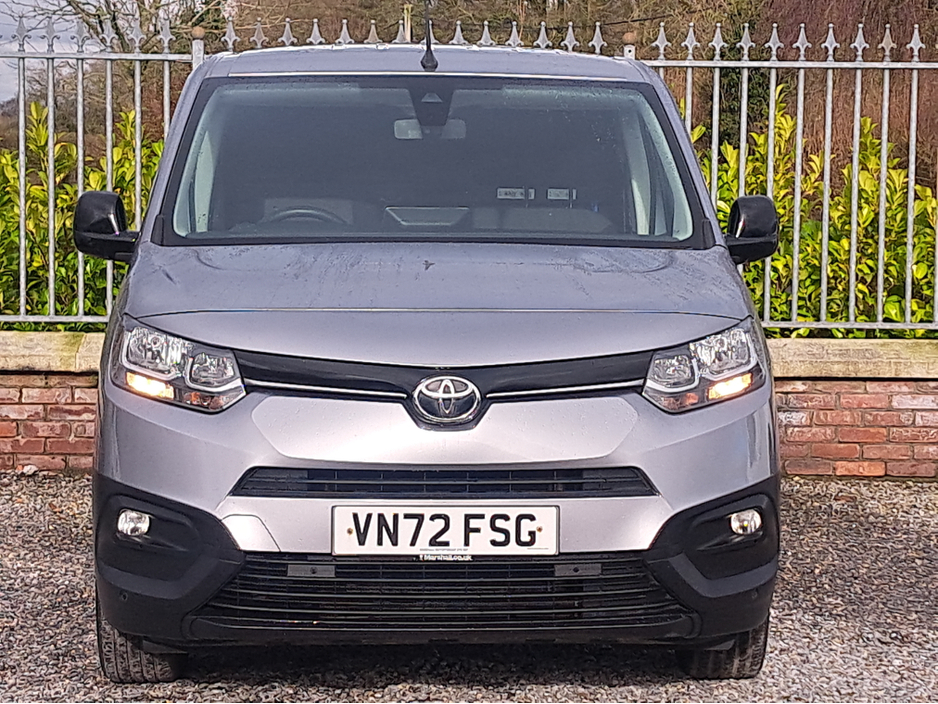 2022 Toyota Proace City Icon Model L1 1.5 Diesel SWB with 3 seats in front and double sliding doors.