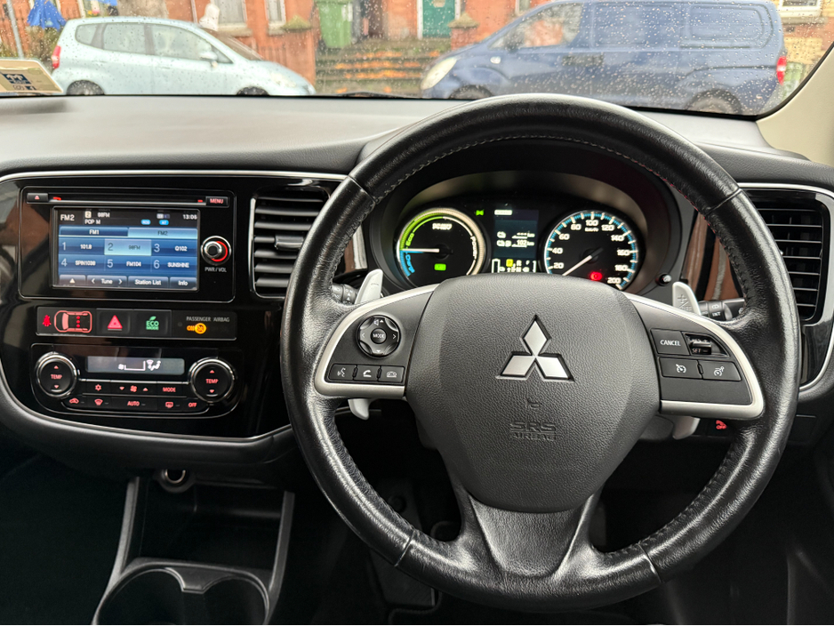 2016 Mitsubishi Outlander 2.0 PHEV, 4 Wheel Drive, Only 101kms, New Nct 10/2027, Tax 07/2026 (€170p/y), Reversing Camera, Bluetooth, Cruise Control, Paddle Shifters, A/C, Parking Sensors, Finance Available, SIMI Dealer, €15,950