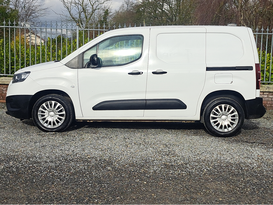 2022 Toyota Proace City Icon L1 Panel Van 1.5 Diesel with 3 seats in front and double sliding doors.