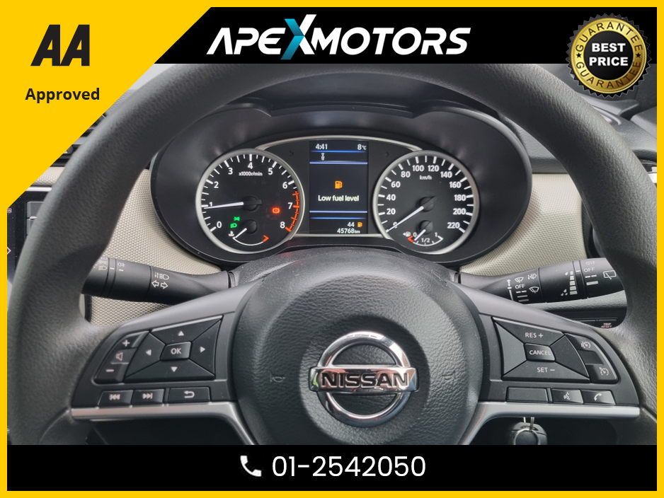 2019 Nissan Micra FINANCE ARRANGED * NEW MODEL 1.0 SV MY19 5DR * NEW NCT JAN-27 * LOW LOW KMs ONLY 45000KMs * IMMACULATE * LOW TAX * STAMPED SERVICE HISTORY * AA APPROVED * 101 SAFETY CHECKLIST * 01-2542050 €11,949
