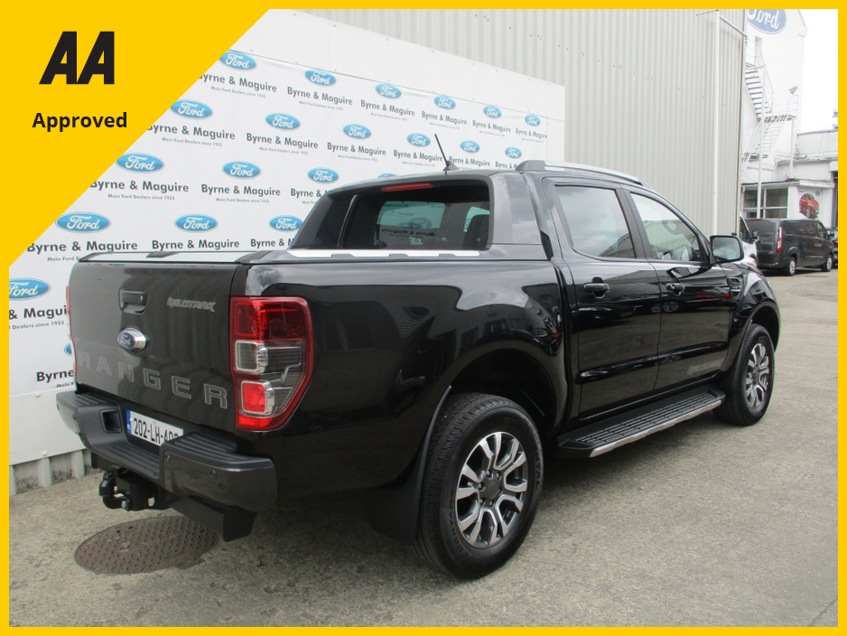 2020 Ford Ranger DOUBLE CAB WILDTRAK 2.0L 213PS  AUTOMATIC, ONLY 80000  KMS . FULLY SERVICED AND READY TO GO WITH WARRANTY AND 12 MONTHS AA COVER.   NO VAT !! €37,500