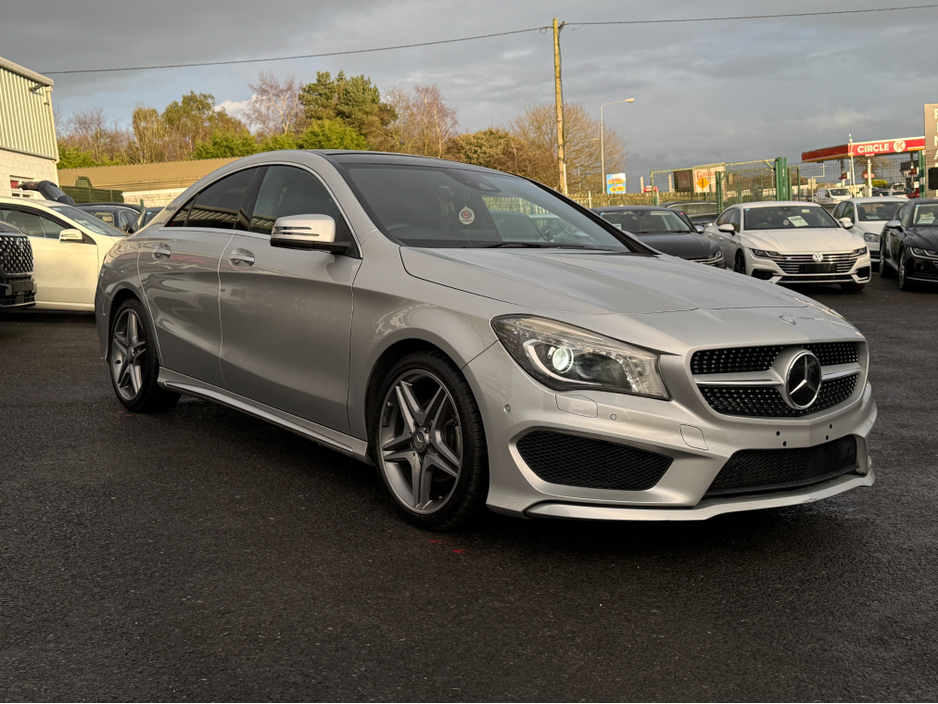 2015 Mercedes-Benz CLA Class ( 152 REG ) PANORAMIC SUNROOF AMG INTERIOR CLA180 HALF LEATHER HEATED  SEATS , PRIVACY GLASS REV CAMERA ALLOYS - €18,950
