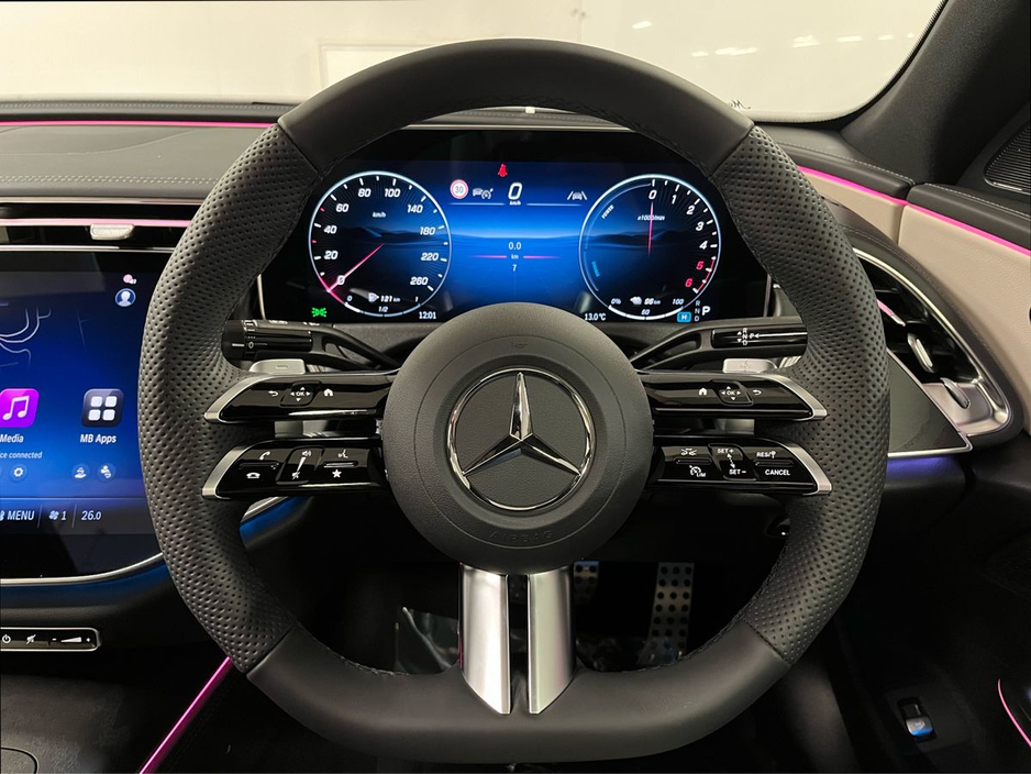2026 Mercedes-Benz E Class 300de AMG - 19 Inch Alloys - Panoramic Sunroof - Reversing Camera - Ambient Lighting - Sat Nav - Climate Control - Electric Heated Memory Seats - Keyless Start - Apple CarPlay/Android Auto €91,288