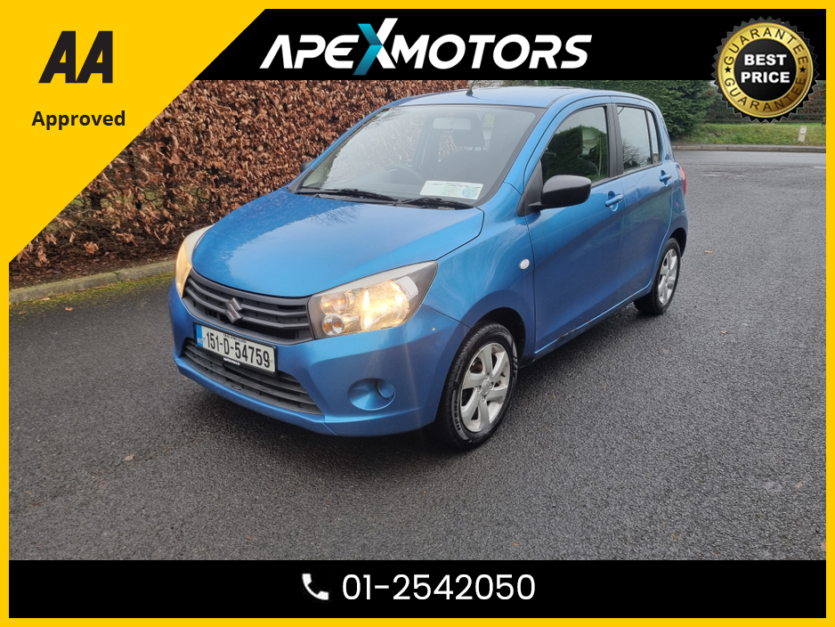2015 Suzuki Celerio FINANCE ARRANGED * 1.0 68PS SZ3 5DR 68BHP ESCUDO * NEW NCT AUG-26 * LOW TAX JAN-26 * MOST RELIABLE  * VERY ECONOMICAL * IMMACULATE * STAMPED SERVICE HISTORY * AA APPROVED * 101 SAFETY CHECKLIST €4,949