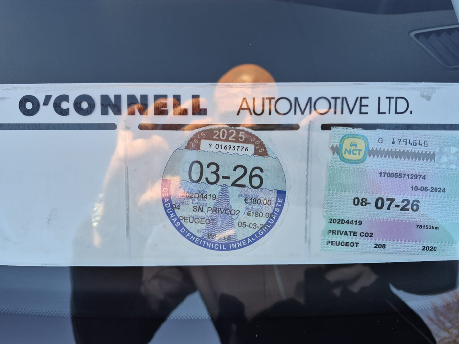 2020 Peugeot 208 1.2 Puretech 75 bhp Active €9,950