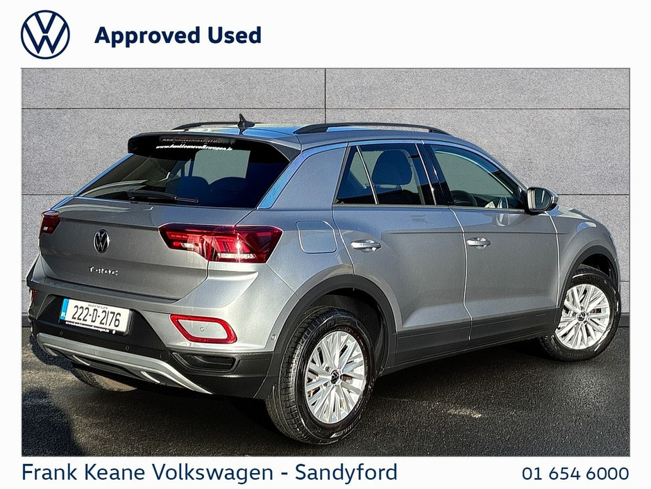 2022 Volkswagen T-Roc *Life* 1.0 TSI 110HP Manual @Frank Keane Volkswagen South Dublin €25,495
