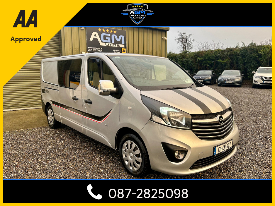 2017 Opel Vivaro 6 SEATER CREW CAB VIVARO-B SPORTIVE L2H1 120PS 5DR €15,950