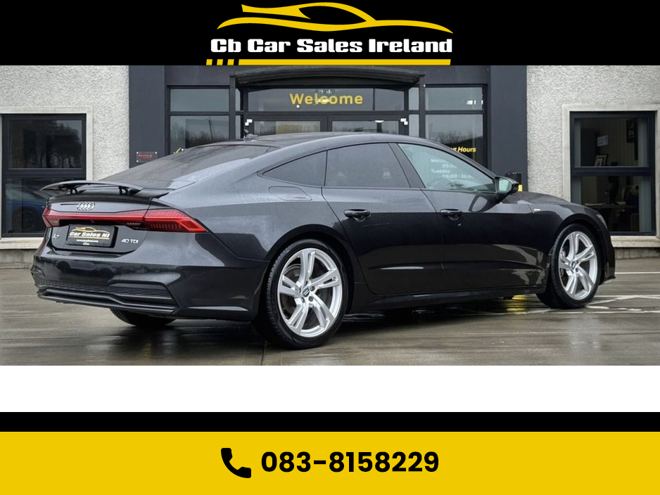2020 Audi A7 2.0 TDI 40 S line Sportback 5dr Diesel S Tronic Euro 6 (s/s) (204 ps) VIRTUAL COCKPIT + REVERSE CAMERA + HEATED SEATS €31,800