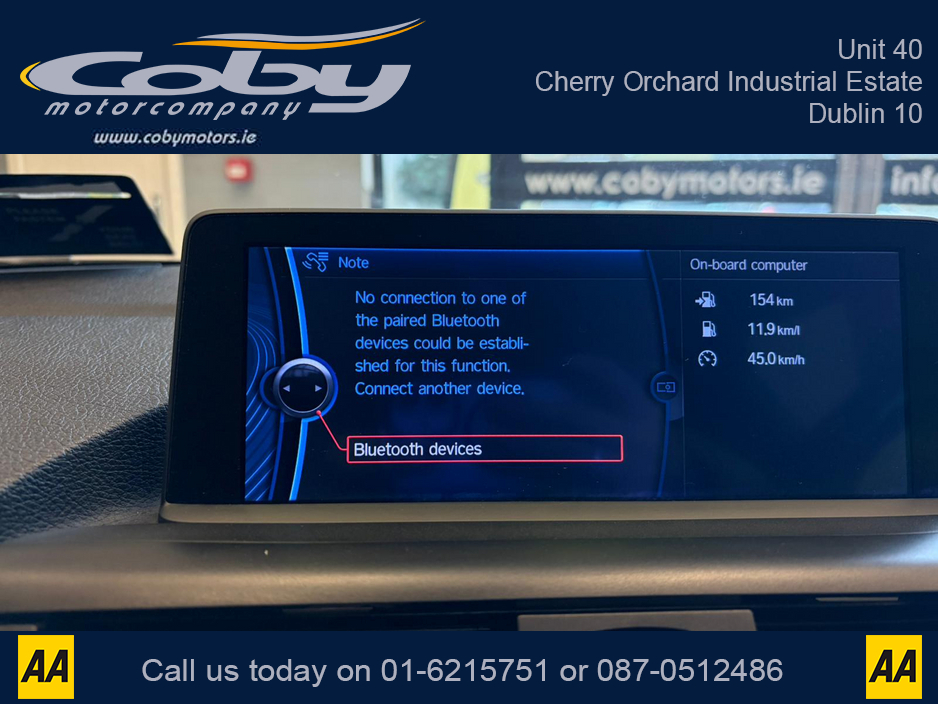 2012 BMW 1 Series 1.6 5DR AUTO M-Sport . NCT Cruise Control, Dual Climate Control, Alloy Wheels, Revers Camera, Bluetooth, Folding Rear Seats, CD Player & more. €9,950