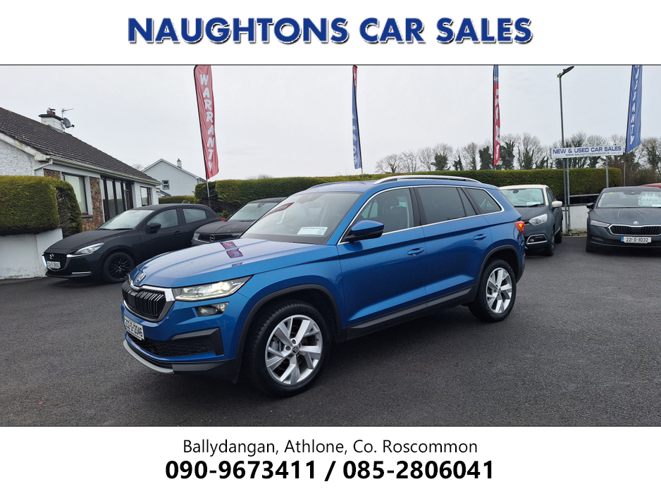 2023 Skoda Kodiaq 7S STYLE 2.0 TDI *High Spec/Black Leather/Heated Seats/Keyless Entry/Camera/Ambient Lighting* €43,950