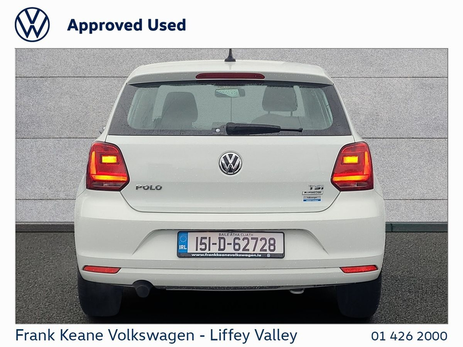 2015 Volkswagen Polo TRENDLINE AUTO 1.2 *REAR VIEW CAMERA* *WHITE* *NEW NCT* *12 MONTHS FRANK KEANE WARRANTY* *FINANCE AVAILABLE* €11,995
