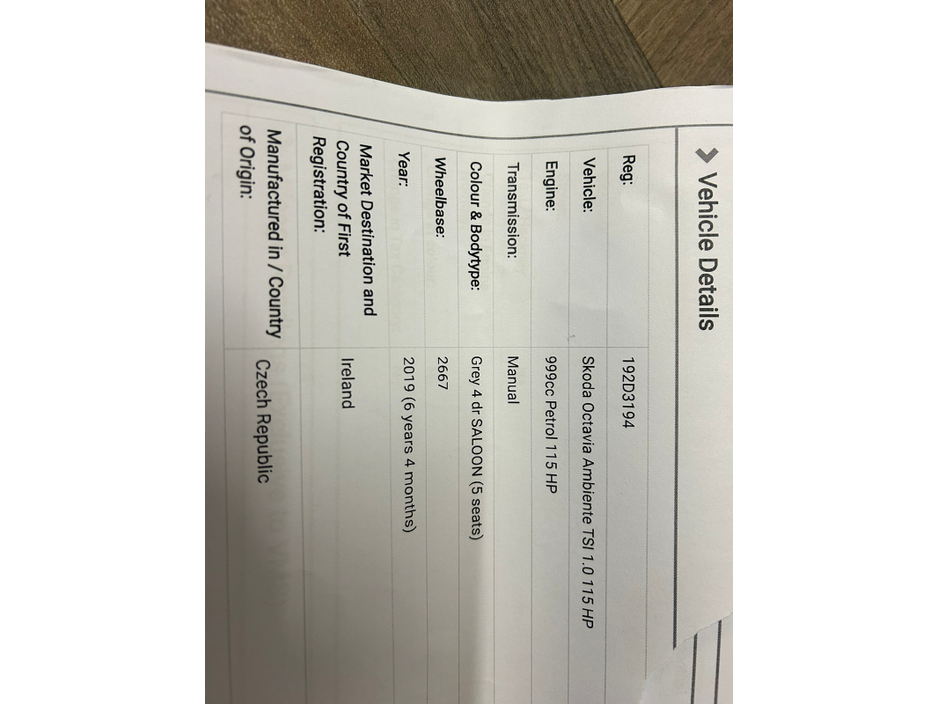 2019 Skoda Octavia  €14,850