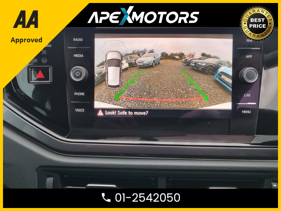 2019 Volkswagen Polo FINANCE ARRANGED * 1.0 NEW MODEL 5DR * NEW NCT JUN-27 * IMMACULATE * STAMPED SERVICE HISTORY * AA APPROVED * 101 SAFETY CHECKLIST * AUTOMATIC * COLOUR REVERSE CAMERA * TOP-SPEC 5DR HATCH * LOW LOW KMs €16,449