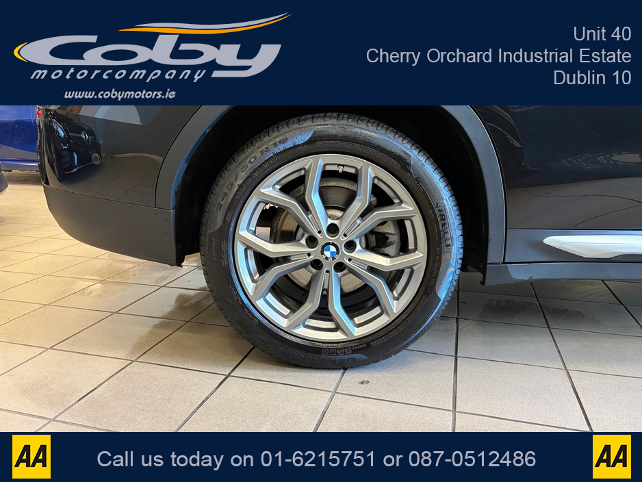 2018 BMW X3 2.0 XLINE 5DR AUTO, NCT 2028 Full Leather, Reverse Cam, Sat Nav, Heated Seats, Parking Sensors, Cruise Control, MFSW, Dual Climate Control, Bluetooth, Alloy Wheels, Full Electrics, and more. €30,950