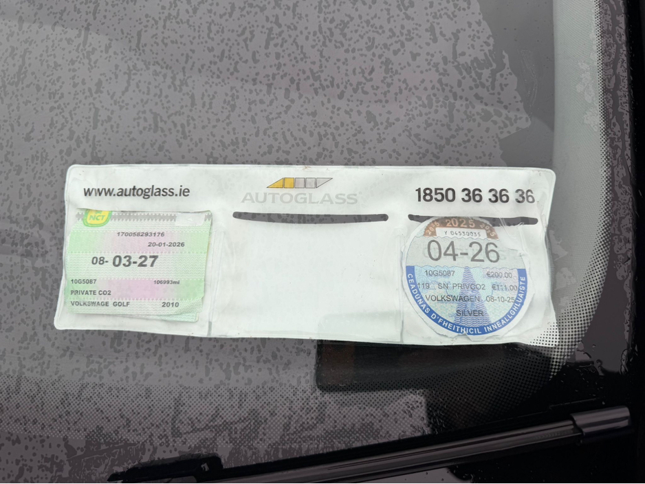 2010 Volkswagen Golf 1.6 TDI SE 105PS 5DR €5,990