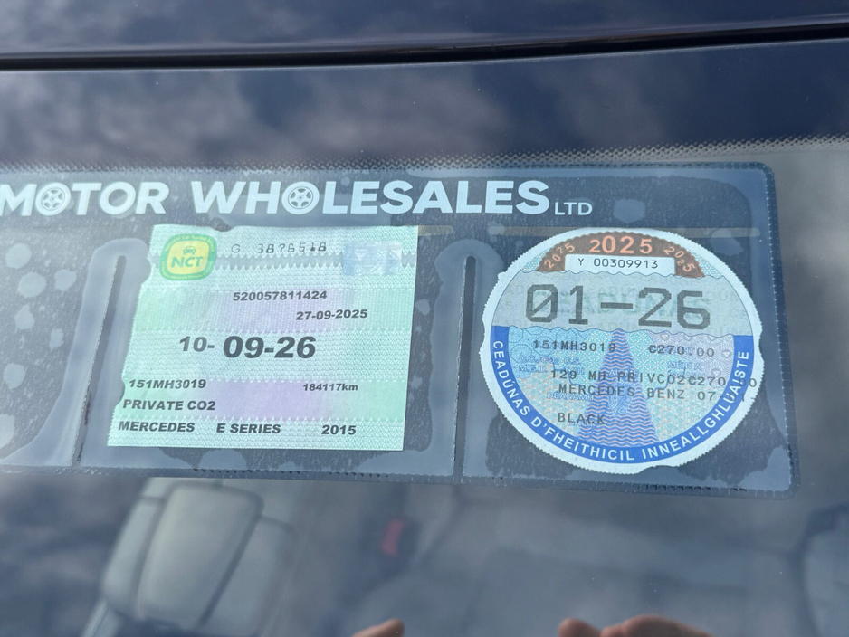 2015 Mercedes-Benz E Class E220 BLUETEC AMG SPORT AUTO €13,850