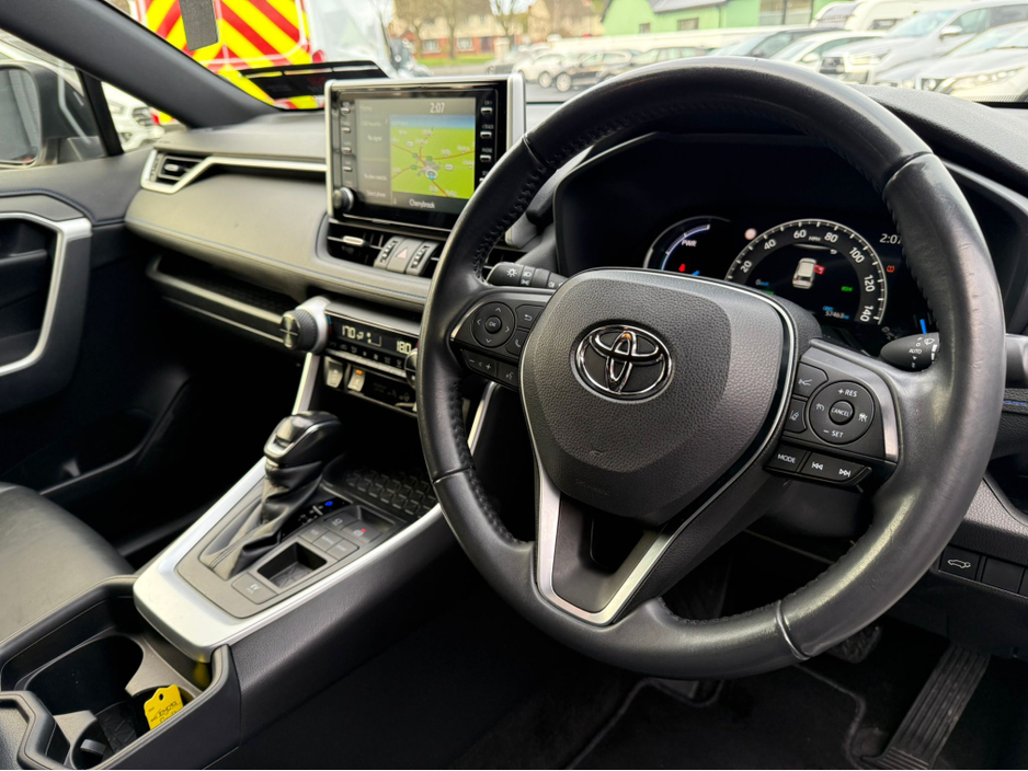2021 Toyota Rav4 RAV4 PETROL HYBRID DYNAMIC , Only 57k , Heated Leather Seats , Sat-Nav , Reverse Camera , Cruise Control , Dual Zone Climate control , Fully Serviced & Fresh NCT , Finance €85 p/w & €15,950 deposit . €33,950