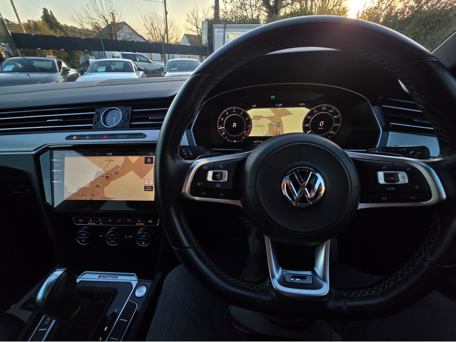 2019 Volkswagen Arteon 2.0 TSI R-LINE PANORAMIC SUNROOF 4MOTION 280BHP VIRTUALDASH FULL LEATHER HEATED ELECTRIC SEATS SAT NAV CARPLAY ANDROID AUTO BLIND SPORT PARKING SENSORS SELF PARKING ASSIST 360 CAMERA DYNAUDIO SOUND €31,500