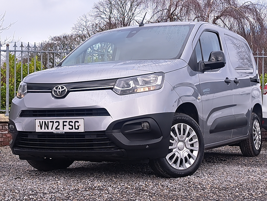 2022 Toyota Proace City Icon Model L1 1.5 Diesel SWB with 3 seats in front and double sliding doors.