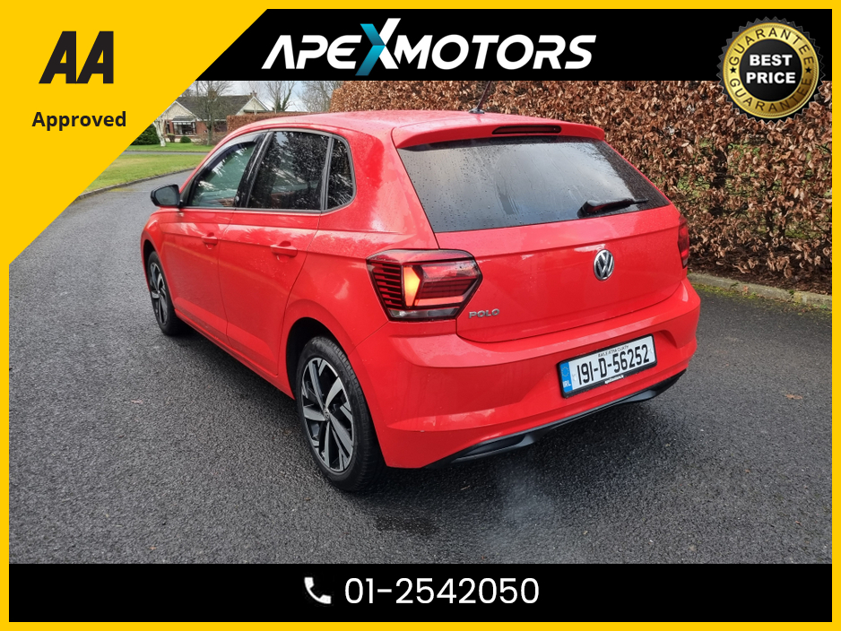 2019 Volkswagen Polo FINANCE ARRANGED * 1.0 BEATS EVO 80PS 5DR * TOP SPEC 5DR * NEW NCT JAN-28 * IMMACULATE * STAMPED SERVICE HISTORY * AA APPROVED * 101 SAFETY CHECKLIST * COLOUR REVERSE CAMERA * TOP-SPEC 5DR HATCH * LOW €14,949