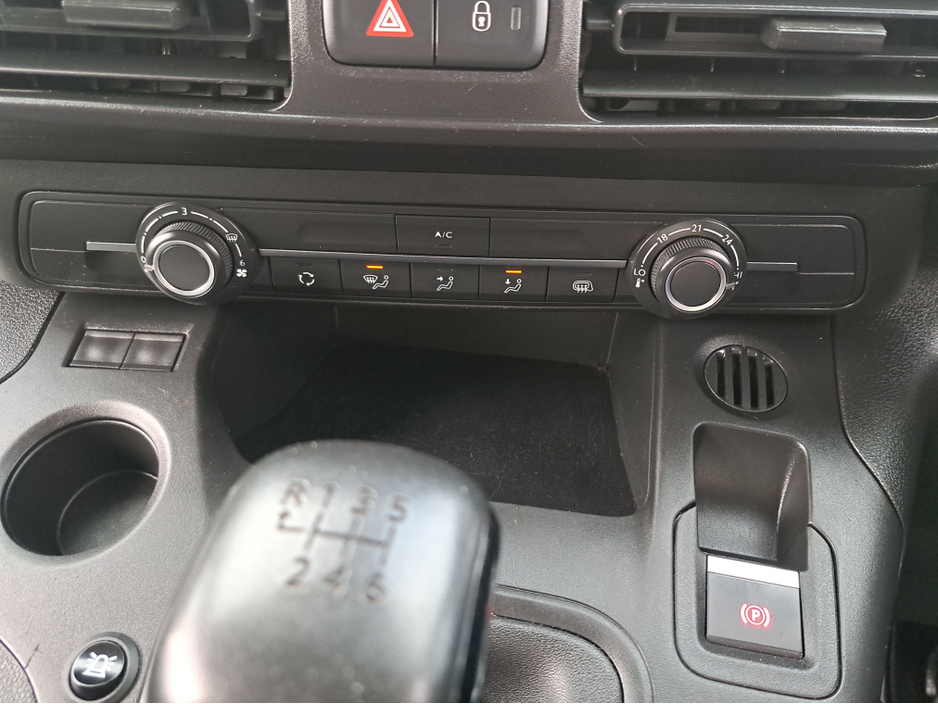 2022 Toyota Proace City Icon L1 Panel Van 1.5 Diesel with 3 seats in front and double sliding doors.