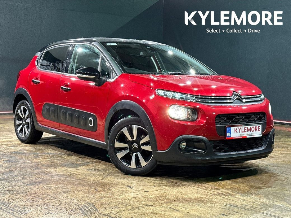 2019 Citroen C3 1.2 AUTOMATIC - RED/BLACK TWO TONE - FACTORY ALLOYS - REVERSE CAMERA - MULTI FUNCTION STEERING WHEEL - CRUISE CONTROL €12,950