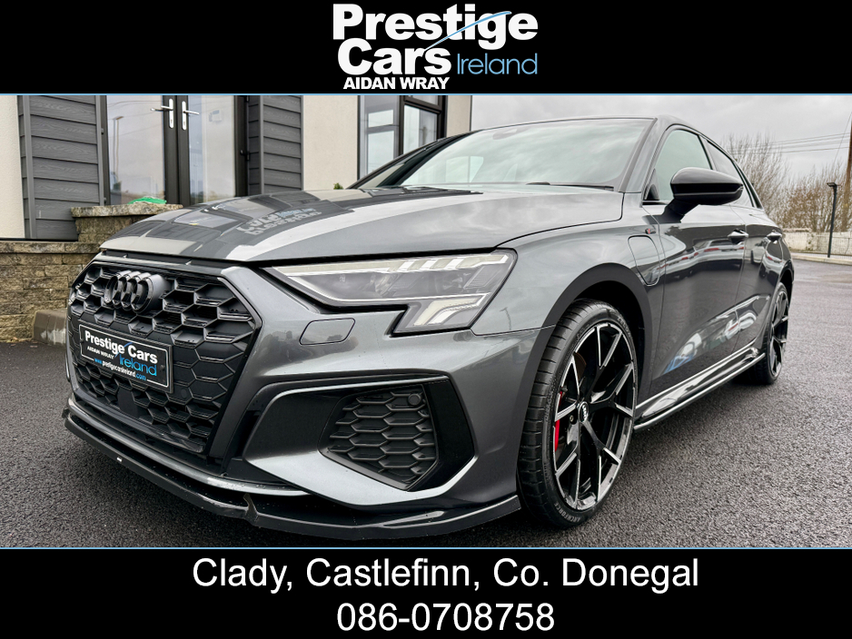 2022 Audi A3 1.4 45 TFSI E S LINE COMPETITION SPORTBACK BLACK EDITION,BODY KIT,DAYTONA GREY,XENON LIGHTS,AMBIENT LIGHTING,VIRTUAL COCKPIT,LEATHER,APPLE CAR PLAY,ONE OWNER,FULL AUDI HISTORY,HIGH SPEC €28,000