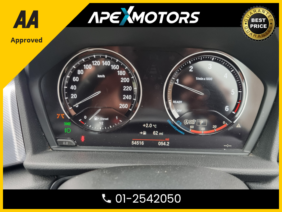 2019 BMW 2 Series Gran Tourer FINANCE ARRANGED * TOP SPEC M-SPORT * NEW NCT JAN-28 * 2.0 DIESEL AUTO * IMMACULATE (AS NEW)  * STAMPED SERVICE HISTORY * AA APPROVED * 101 SAFETY CHECKLIST * HEATED SEATS * COLOUR REVERSE CAMERA €23,749