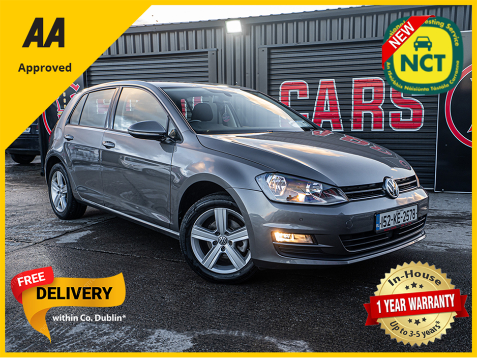 2015 Volkswagen Golf 152 VW Golf 1.6tdi/New NCT/1yr warranty €10,888