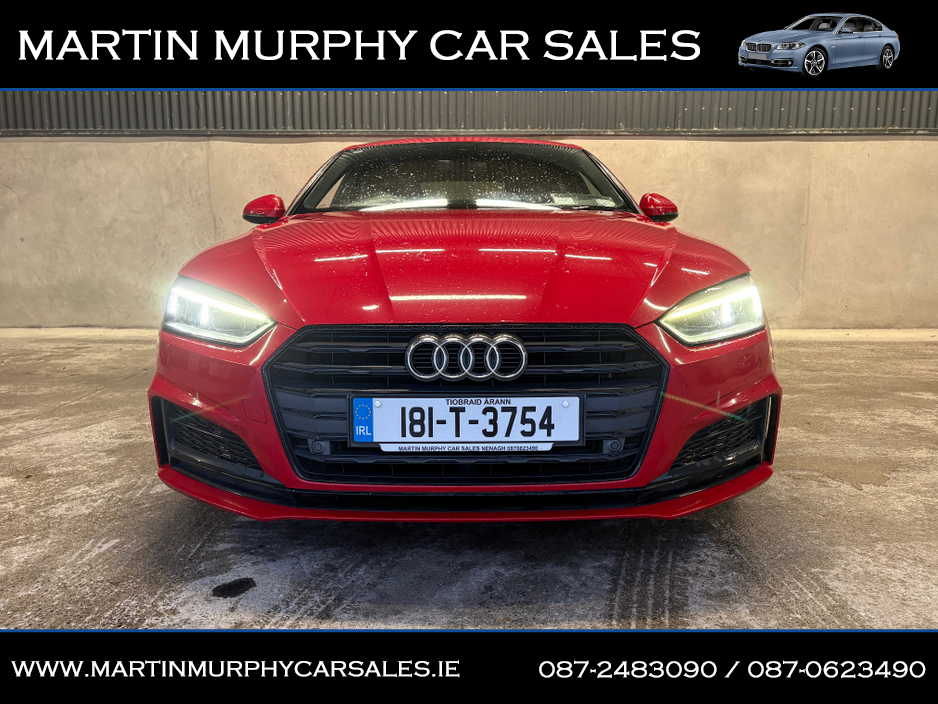 2018 Audi A5 2.0 TDI 190 BHP S-LINE BLACK EDITION AUTO €18,995