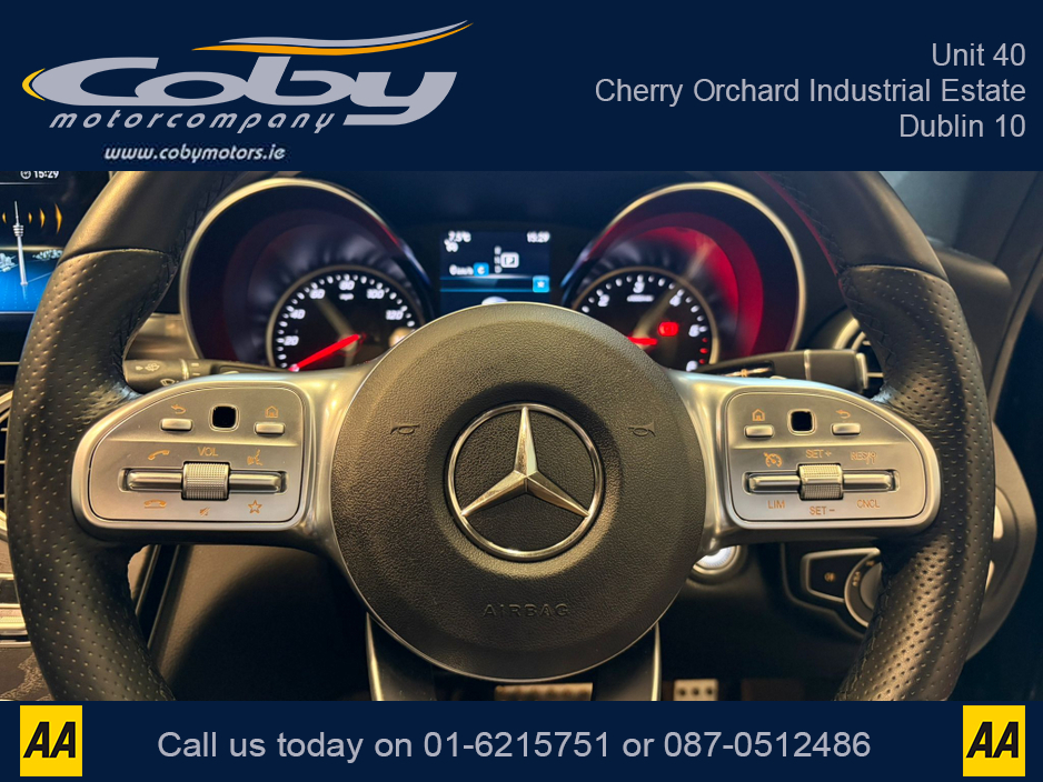 2021 Mercedes-Benz C Class C220D AMG LINE EDITION 2DR AUTO. NCT & Tax, 1/2 Leather, Sat Nav, Dual Climate Control, Heated Seats, Cruise Control, Revers Cam, Parking Sensors, Paddle Shift, BT & more. €35,950