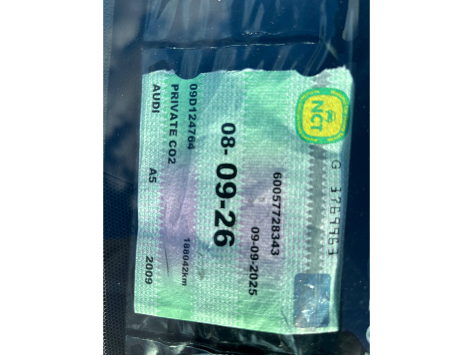 2009 Audi A5 2.7 TDI V6 190 BHP SE €5,990