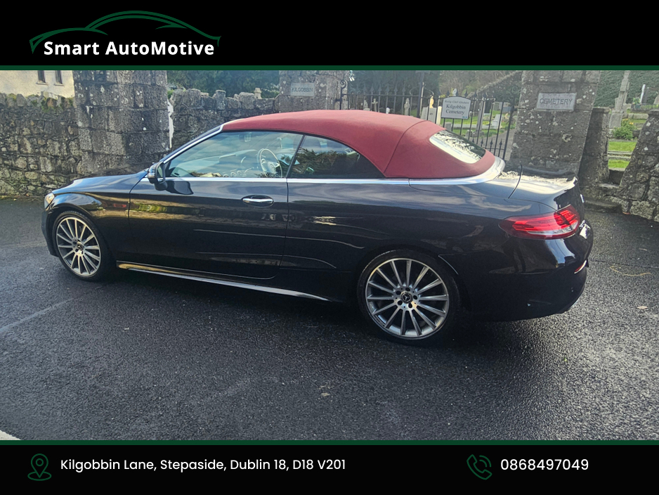 2017 Mercedes-Benz C Class C250d  AMG Premium Plus Convertible Automatic * AMG Styling  Pack with Red Fabric Roof * Bengal Red Leather Interior * Fully Serviced and Valeted * NCT to 02.2028 * 12 Month Premier Warranty * with €23,950
