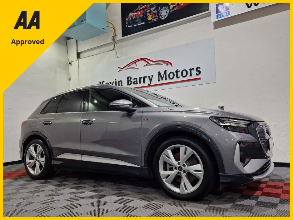 2024 Audi Q4 e-tron 45 S LINE (TECH PACK / 82KWH BATTERY) 282BHP AUTOMATIC **ONE OWNER / APPLE CARPLAY / ADAPTIVE CRUISE CONTROL / FULL LEATHER / SONOS PREMIUM SOUND / SAT NAV / REVERSE CAMERA / WIRELESS PHONE CHARGING** €43,900