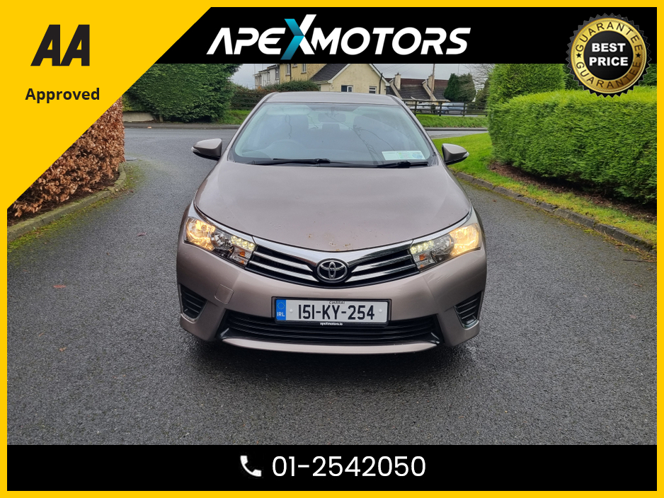 2015 Toyota Corolla 1.4 D-4D 4DR * NCT MAY-26 * LOW TAX MAY-26 * IMMACULATE * STAMPED SERVICE HISTORY * AA APPROVED * 101 SAFETY CHECKLIST * LOW LOW DIESEL MILES * 12-MONTH ROADSIDE ASSIST * VERY CAREFUL OWNER €8,449