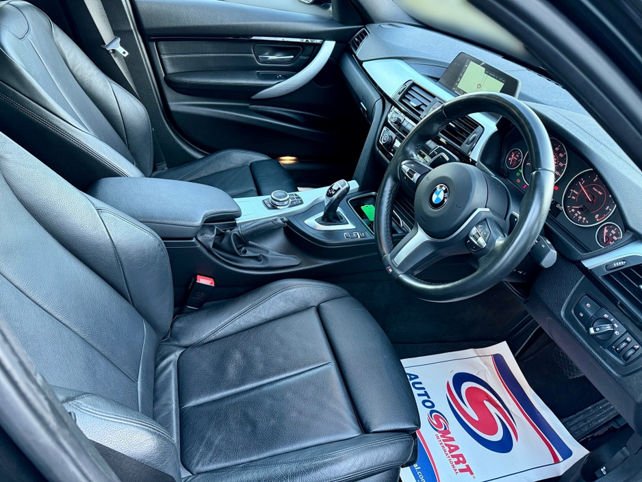2018 BMW 3 Series 320 D M SPORT F30 AUTO**182**FULL M-PERFORMANCE KIT**FULL BLACK LEATHER**PADDLE GEAR SHIFT**FSH**MINT** €21,950