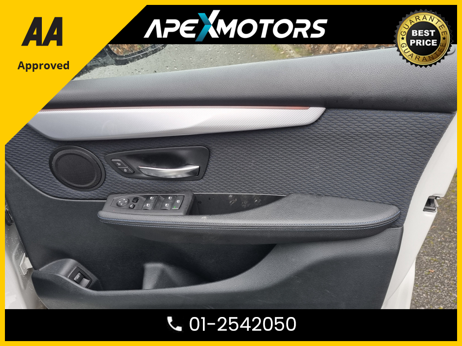 2019 BMW 2 Series Gran Tourer FINANCE ARRANGED * TOP SPEC M-SPORT * NEW NCT JAN-28 * 2.0 DIESEL AUTO * IMMACULATE (AS NEW)  * STAMPED SERVICE HISTORY * AA APPROVED * 101 SAFETY CHECKLIST * HEATED SEATS * COLOUR REVERSE CAMERA €23,749