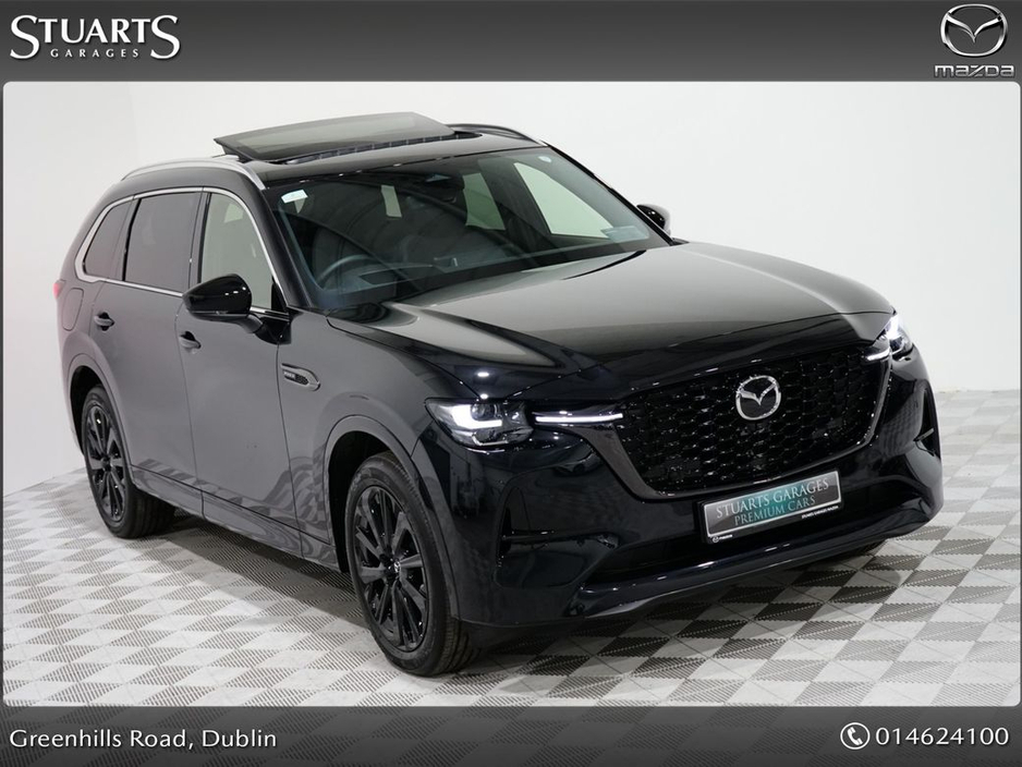 2025 Mazda CX-80 2.5L PHEV 327ps 8AT HOMURA PLUS*@STUARTS MAZDA, YOUR HOME FOR MAZDA IN SOUTH DUBLIN*MAZDA CX-80 2.5 PHEV 327PS HOMURA PLUS 7 SEATER*BLACK LEATHER SEAT €61,945