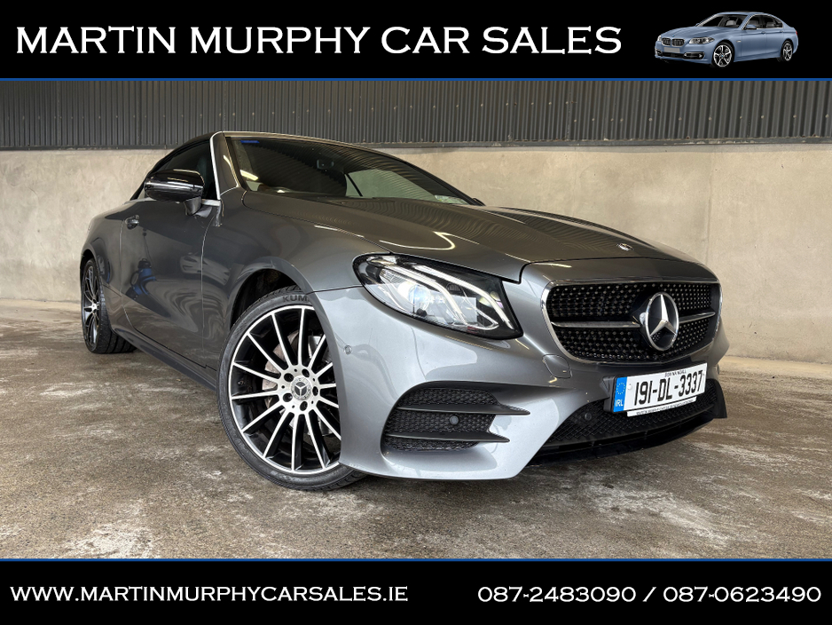 2019 Mercedes-Benz E Class E220 D AMG LINE 4MATIC SOFT TOP CABRIOLET €37,950