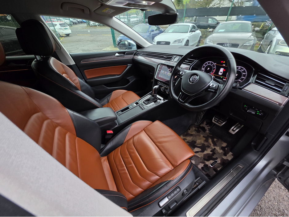 2019 Volkswagen Arteon 2.0 TSI 4 MOTION 280BHP VIRTUAL DASH FULL LEATHER HEATED ELECTRIC SEATS SAT NAV CARPLAY ANDROID AUTO BLIND SPORT PARKING SENSORS SELF PARKING ASSIST 360 CAMERA €30,950