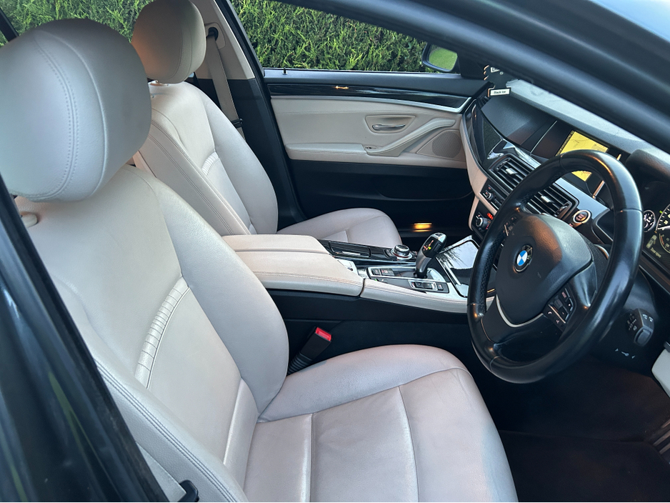 2015 BMW 5 Series 520  AUTOMATIC////TINY MLS///UNMARKED BEIGE DAKOTA LEATHER///IRISH CAR//FULL HISTORY///NCT 2026///LOW TAX JUST 200E €13,950
