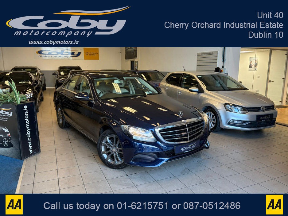 2015 Mercedes-Benz C Class 180 BLUETEC EXCLUSIVE AUTO 4DR. New NCT before collection, Tax, Full Leather, Reverse Camera, Dual Climate Control, MFSW, 2 Keys, Cruise Control, Full Electrics, BT, CD Player, Hands Free, and more. €15,950