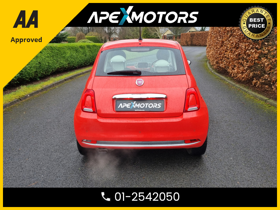 2017 Fiat 500 FINANCE ARRANGED * TOP-SPEC LOUNGE MODEL * PAN SUNROOF * NEW NCT FEB-28 * IMMACULATE * STAMPED SERVICE HISTORY * AA APPROVED * 101 SAFETY CHECKLIST * LOW LOW MILES * 2-KEYS * LOW TAX * 12-MONTH ROADSI €11,949